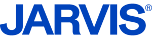 Logotyp för Jarvis i blå färg